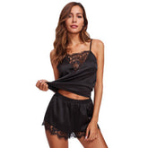 Avidlove Satin-Pyjama-Set, Spitze, Nachtwäsche, Dessous, Camisole-Shorts-Set, S-XXL