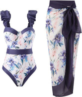 BADEANZUG MIT BLUMENPRINT