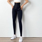 Bauchkontrollierende Yoga- und Fitnesshose mit hoher Taille für Damen
