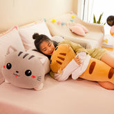 Juguetes de peluche de gato gigante kawaii