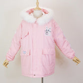 Abrigo largo de invierno estilo japonés