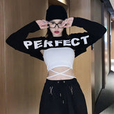 Korean Style Crop Top Set