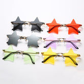 Modische Sonnenbrille in Sternform