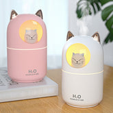 Niedlicher tragbarer Luftbefeuchter und Nachtlicht Neko