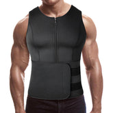Men Neoprene Belted Zipper Body Shaper