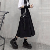 Gothic Cargorock mit hoher Taille