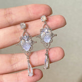 Pendientes de gota de cristal