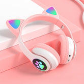 Auriculares con orejas de gato muy bonitos