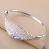 Silver Leaf Bracelet