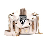 Zipper Jacket Messenger Bag