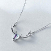 Silver Deer Necklace
