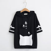 Camiseta harajuku con gato kawaii