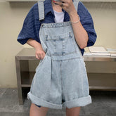 Gemütlicher Retro-Jeans-Overall