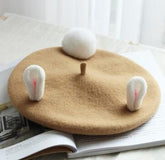 Süße Vintage Baskenmütze