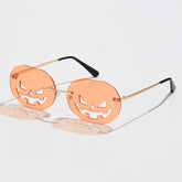 Gafas de sol sin montura con forma de calabaza