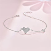 Silver Heart Bracelet