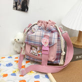 Summer Plaid Crossbody Shoulder Bag