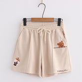 Pantalones cortos de oso kawaii