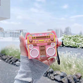 Estuche de radio retro rosa para Airpods