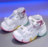 Candy Color Platform Sandals