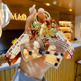 Lindo llavero de té con leche