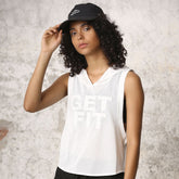 Get Fit Damen Sport & Fitness Kapuzentop
