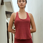 Rückenfreies, ärmelloses, gepolstertes Tanktop für Sport und Fitness für Damen