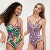 BAÑADOR ENTERO REVERSIBLE - Verde