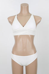 Two-piece lace-up bikini