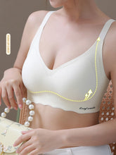 Sujetador ajustable sin costuras, sin aros, realza el busto, se frunce, es transpirable y cómodo