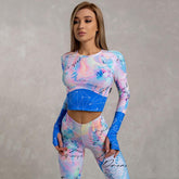 Letter Print Fashion Women’s Yoga Sports Suit