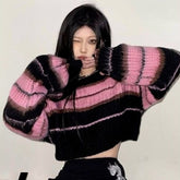 Striped Cropped Sweater