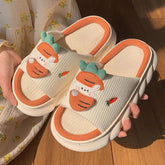 Zapatillas de plataforma con diseño de animales kawaii