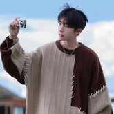 Koreanischer lässiger Oversize-Pullover