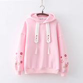 Sakura Fleece Kawaii Hoodie