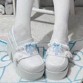 Pastellfarbene Gothic Lolita Plateau Heels