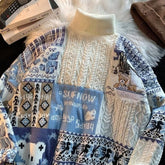 Süßer gestrickter Kawaii-Pullover mit Bärenmotiv