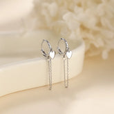 Silver Heart Korean Earrings