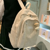 Süßer Cord-Schulrucksack