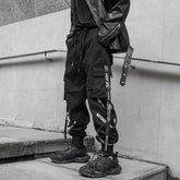 Pantalones deportivos cargo Techwear negros