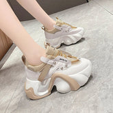 Chunky Mesh Platform Sneakers
