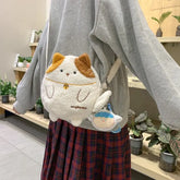 Kawaii Plush Cat Shoulder Bag