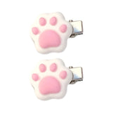 Bonita pinza para el pelo con forma de pata de gato