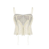 Conjunto de atuendo de hada Y2K: top corto y falda