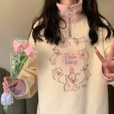 Kawaii Rabbits Japanese Pullover