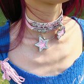 Y2K Niedlicher glänzender Choker