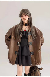 Vintage Oversized Leather Jacket