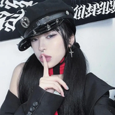 Sombrero de púas estilo lolita gótica