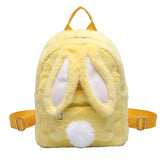 Bonita mochila de conejito de peluche