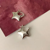 Y2K Metal Star Earrings